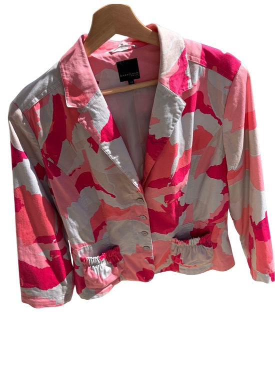 Mark Adam New York Jackets & Blazers - Mark Adam NY Pink Camo Jacket Size 44 (US Large) 💗 Statement Blazer